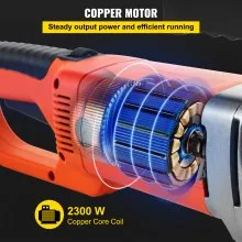 VEVOR Enhebrador de tuberías eléctrico, máquina de enhebrar tuberías de 2300 W, kit de accionamiento de potencia manual de alta resistencia, máquina de enhebrar tuberías de 110 V, motor de cobre, enhebrador de tuberías portátil con 6 troqueles de 1/2 a 2 pulgadas y estuche de transporte