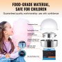 VEVOR Máquina eléctrica para hacer algodón de azúcar, 1000 W, máquina comercial para hacer algodón de azúcar con tapa, recipiente de acero inoxidable y cuchara para azúcar, perfecta para cumpleaños infantiles en casa, fiestas familiares (azul)