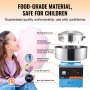 VEVOR Máquina eléctrica para hacer algodón de azúcar, 1000 W, máquina comercial para hacer algodón de azúcar con recipiente de acero inoxidable, cuchara para azúcar y cajón, perfecta para cumpleaños de niños en casa, fiestas familiares, color azul