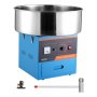 VEVOR Máquina eléctrica para hacer algodón de azúcar, 1000 W, máquina comercial para hacer algodón de azúcar con recipiente de acero inoxidable, cuchara para azúcar y cajón, perfecta para cumpleaños de niños en casa, fiestas familiares, color azul