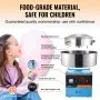 Máquina eléctrica para hacer algodón de azúcar VEVOR de 1000 W, con recipiente de acero inoxidable, cuchara para azúcar y cajón, ideal para cumpleaños infantiles y fiestas familiares, color azul.