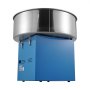 Máquina eléctrica para hacer algodón de azúcar VEVOR de 1000 W, con recipiente de acero inoxidable, cuchara para azúcar y cajón, ideal para cumpleaños infantiles y fiestas familiares, color azul.
