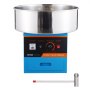 Máquina eléctrica para hacer algodón de azúcar VEVOR de 1000 W, con recipiente de acero inoxidable, cuchara para azúcar y cajón, ideal para cumpleaños infantiles y fiestas familiares, color azul.