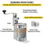 VEVOR Abrelatas Manual Comercial para Trabajo Pesado Abrelatas Manual con Base