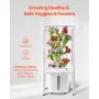 Sistema de cultivo hidropónico VEVOR con luz de cultivo, torre hidropónica vertical de 6 niveles con 30 módulos, huerto hidrónico doméstico con bomba de agua, kit de germinación para hierbas, frutas y verduras de interior.