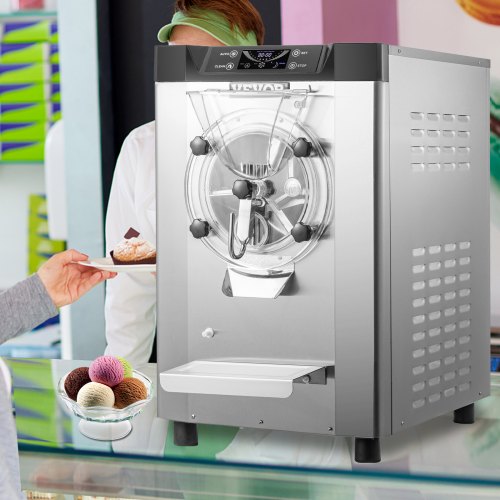 VEVOR Commercial Hard Ice Cream Machine Hard Serve Ice Cream Maker 4.8-6.3 Gal/H