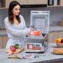 Selladora al vacío de cámara VEVOR, potencia de sellado de 260 W, máquina de envasado al vacío para alimentos húmedos, carnes, adobos y más, tamaño compacto con una longitud de sellado de 26 cm, ideal para uso doméstico y comercial.