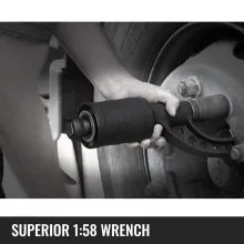 VEVOR Multiplicador Torque Neumático Camión Rueda Llave 1:64 Ahorro Energía Laboral