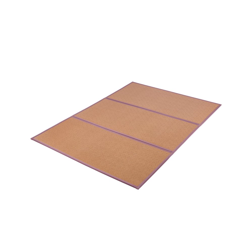 VEVOR - Tatami japonés plegable de ratán natural, tejido a mano, 203 x 140 cm, antideslizante y fácil de limpiar, transpirable, ideal para meditación, yoga y relajación.
