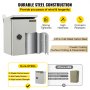 Caja eléctrica VEVOR, 10' x 8' x 6', caja exterior NEMA 4 certificada por  IP65 resistente al agua y al polvo caja de conexiones con bisagras de acero al carbono laminado en frío para uso en interiores y exteriores, con capota de lluvia
