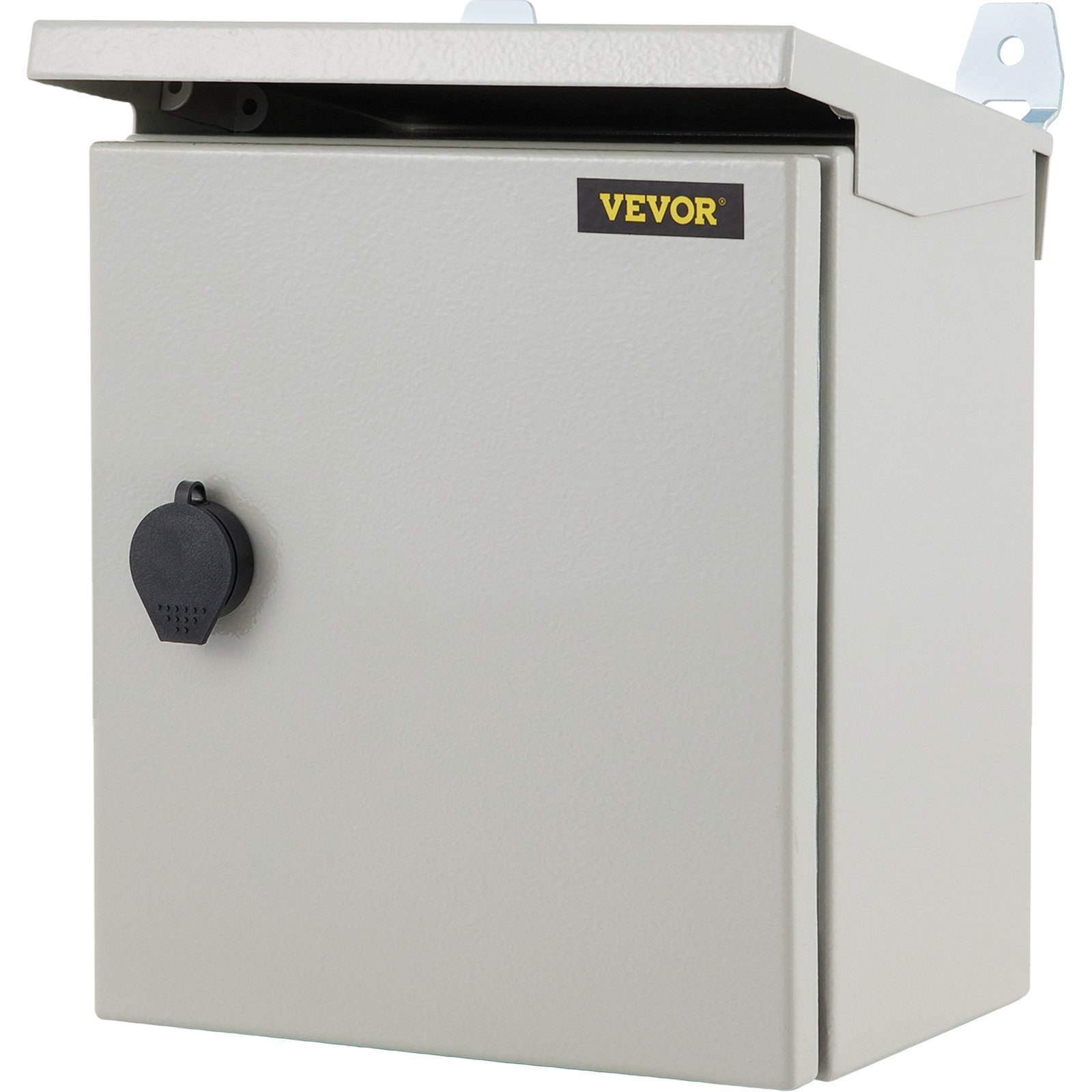 Caja eléctrica VEVOR, 12 x 12 x 6 pulgadas, probada según los estándares UL NEMA 4, caja de conexiones con bisagras de acero al carbono laminado en frío IP65 impermeable y a prueba de polvo para uso en interiores y exteriores, con lluvia H