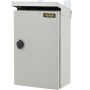 Caja eléctrica VEVOR, 16 x 12 x 6 pulgadas, caja para exteriores NEMA 4 con certificación, IP65, resistente al agua y al polvo, caja de conexiones con bisagras de acero al carbono laminado en frío para uso en interiores y exteriores, con capucha para lluvia