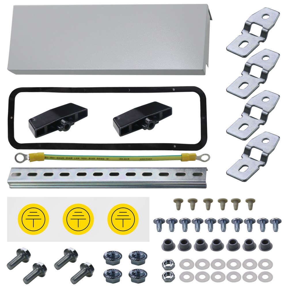 Caja eléctrica VEVOR, 16' x 12' x 8', caja exterior NEMA 4 certificada por  caja de conexiones con bisagras de acero al carbono laminado en frío a prueba de agua y polvo IP65 para uso en interiores y exteriores, con capota de lluvia