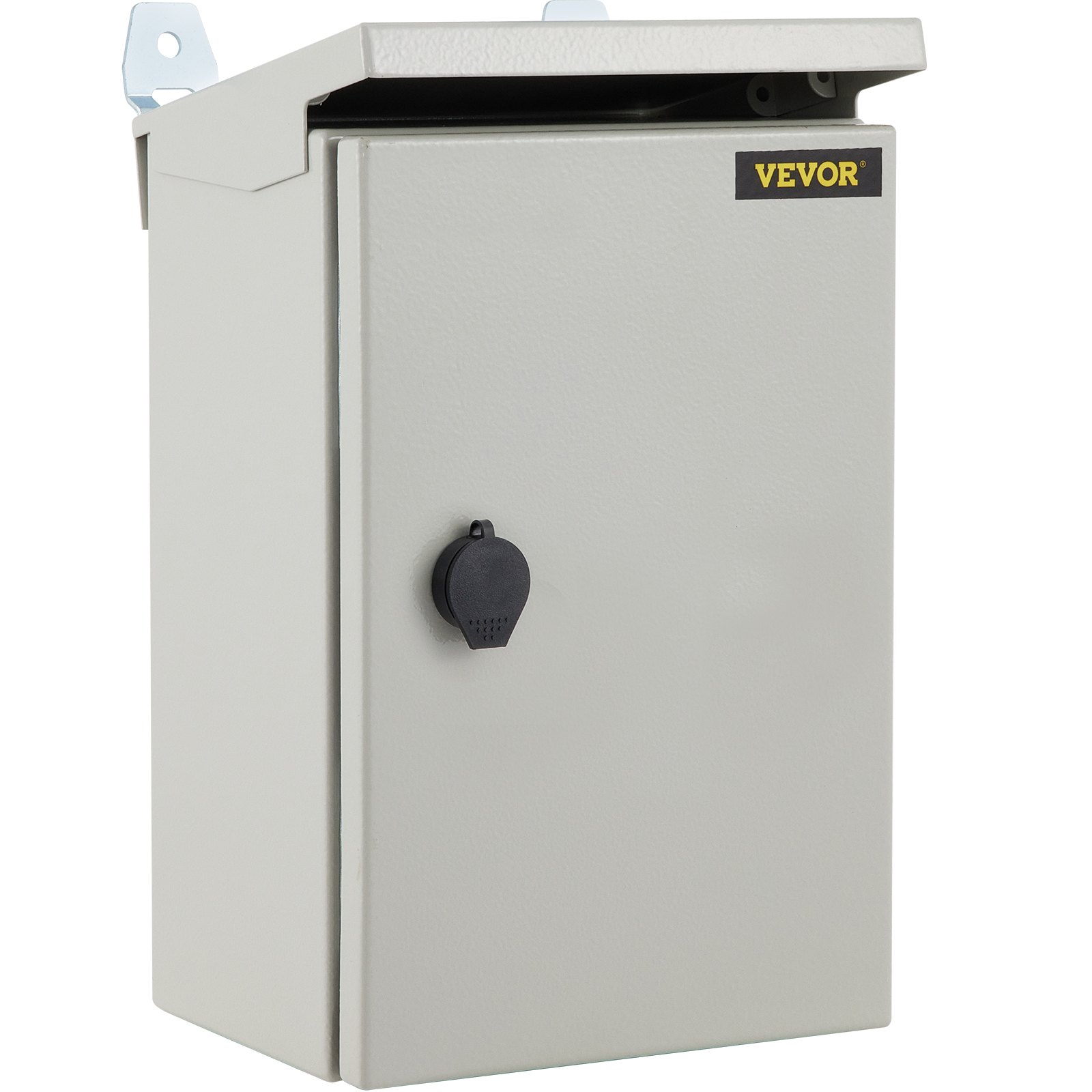 Caja eléctrica VEVOR, 16' x 12' x 8', caja exterior NEMA 4 certificada por  caja de conexiones con bisagras de acero al carbono laminado en frío a prueba de agua y polvo IP65 para uso en interiores y exteriores, con capota de lluvia