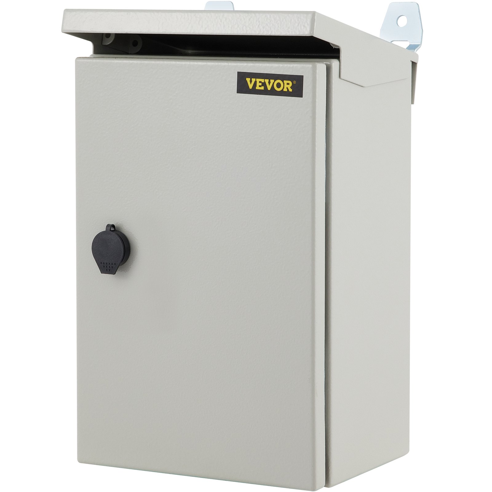 Caja eléctrica VEVOR, 16' x 12' x 8', caja exterior NEMA 4 certificada por  caja de conexiones con bisagras de acero al carbono laminado en frío a prueba de agua y polvo IP65 para uso en interiores y exteriores, con capota de lluvia