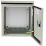 Caja eléctrica VEVOR, 16\'\' x 16\'\' x 6\'\', caja para exteriores NEMA 4 con certificación, IP65, resistente al agua y al polvo, caja de conexiones con bisagras de acero al carbono laminado en frío para uso en interiores y exteriores, con lluvia H