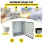 Caja eléctrica VEVOR, 20 x 16 x 6 pulgadas, probada según los estándares NEMA 4, caja de conexiones con bisagras de acero al carbono laminado en frío IP65 impermeable y prueba de polvo para uso e