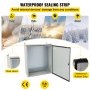 Caja eléctrica VEVOR, 20 x 16 x 10 pulgadas, probada según los estándares NEMA 4, caja de conexiones con bisagras de acero al carbono laminado en frío IP65 impermeable y prueba de polvo para uso