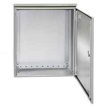 Caja eléctrica VEVOR, 20' x 20' x 6', caja exterior NEMA 4 certificada por  caja de conexiones con bisagras de acero al carbono laminado en frío a prueba de agua y polvo IP65 para uso en interiores y exteriores, con capota de lluvia