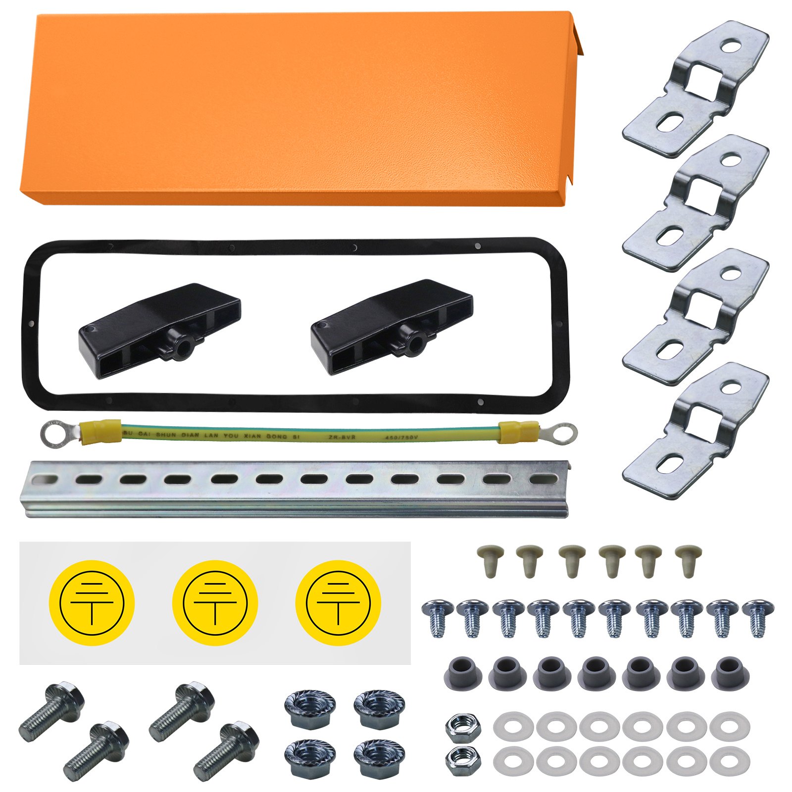 Caja eléctrica VEVOR, 20.0 x 20.0 x 6.0 in, probada según los estándares NEMA 4 para exteriores, IP65 impermeable y prueba de polvo, caja de conexiones con bisagras de acero al carbono laminado e