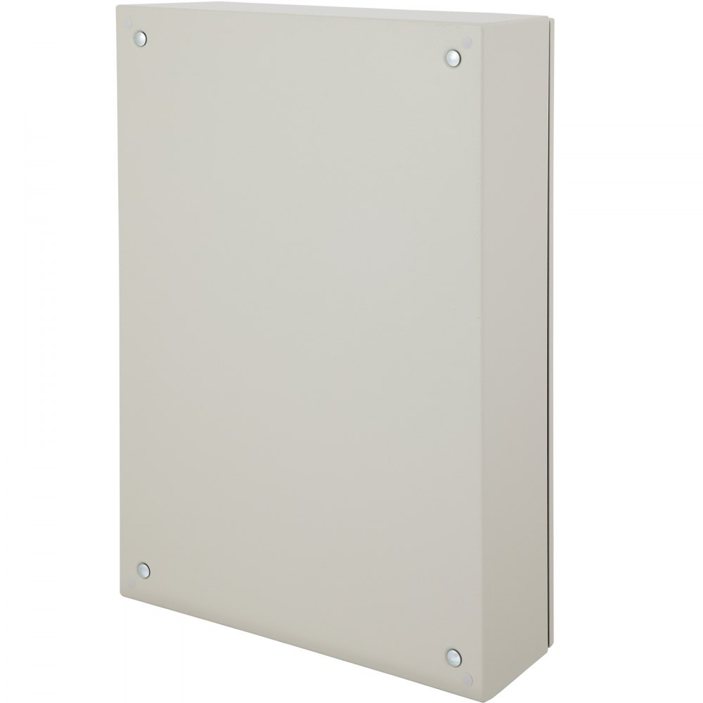VEVOR Caja Eléctrica, 60 x 40 x 20 cm, Probada Según los Estándares NEMA 4, Caja de Conexiones con Bisagras de Acero al Carbono Laminado en Frío IP65 Impermeable y Prueba de Polvo, Gris Blanco