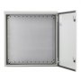 VEVOR Electrical Enclosure, 24 x 24 x 8 in, NEMA 4 Outdoor Enclosure, IP66 Waterproof & Dustproof Cold-Rolled Carbon Steel Hinged Junction Box for Outdoor Indoor Use, with Rain Hood