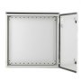 VEVOR Electrical Enclosure, 24 x 24 x 12 in, NEMA 4 Outdoor Enclosure, IP66 Waterproof & Dustproof Cold-Rolled Carbon Steel Hinged Junction Box for Outdoor Indoor Use, with Rain