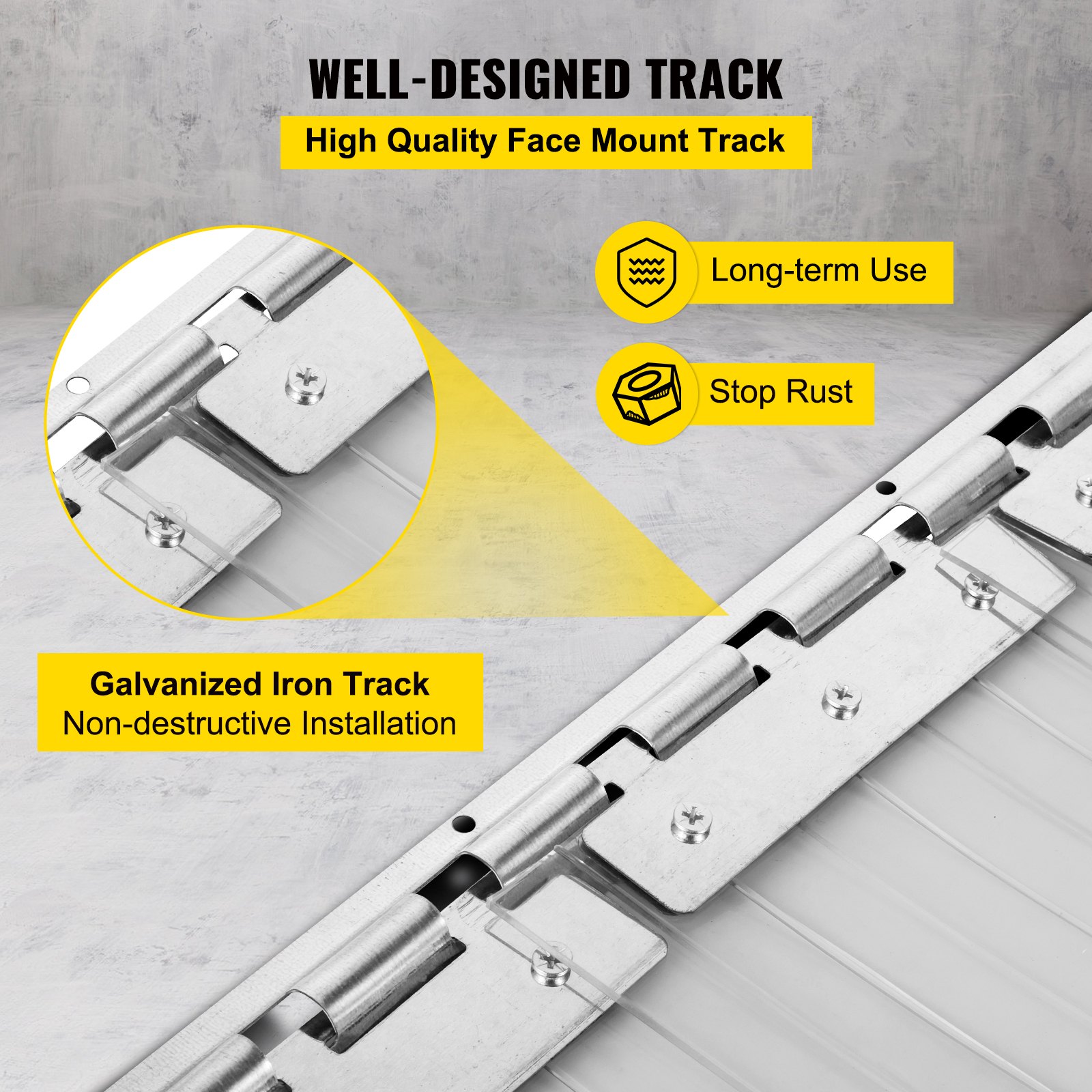 Cortina de plástico VEVOR, cortina de tira de plástico de 6 pies de ancho x 8 pies de altura, cortina de PVC transparente para congelador, tira de puerta de plástico de 0,08 pulgadas de grosor con más del 50% de superposición para cámaras frigoríficas, almacenes y salas limpias