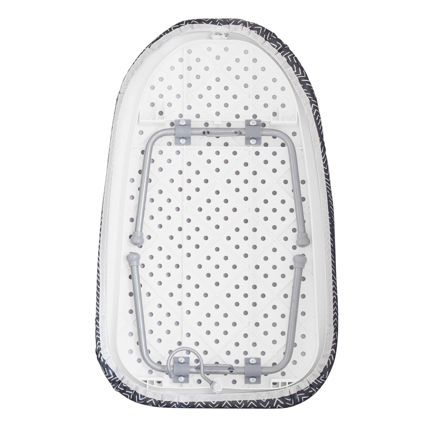 Tabla de planchar de sobremesa VEVOR con superficie perforada y patas de metal plegables.