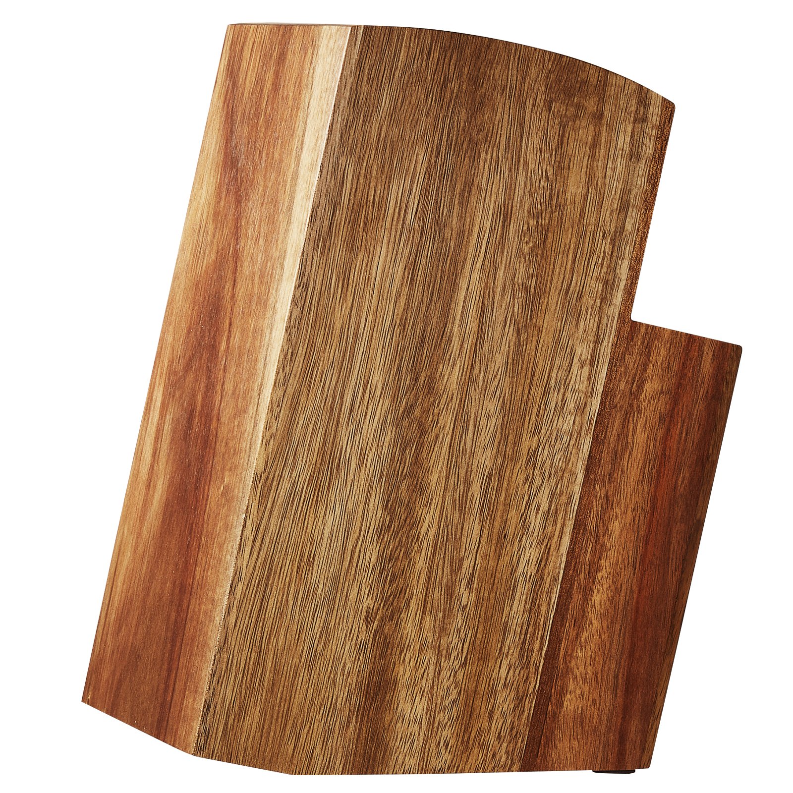 VEVOR Portacuchillas universal, bloque de cuchillos de madera de acacia sin cuchillos, soporte de almacenamiento de cuchillos de dos niveles con cepillo de PP, organizador de cuchillos de madera multifuncional extra grande, estante para cuchillos para mostrador de cocina