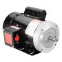 Motor eléctrico VEVOR de 1 HP, 1725 rpm, CA 115 V/230 V, chasis 56C, motor compresor de aire monofásico, eje con chaveta de 5/8", rotación en sentido horario/antihorario para maquinaria agrícola y equipos generales.