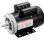 Motor eléctrico VEVOR de 1,5 HP, 3450 rpm, CA 115 V/230 V, bastidor de 56, motor compresor de aire monofásico, eje con chaveta de 5/8", rotación en sentido horario/antihorario para maquinaria agrícola y equipos generales.