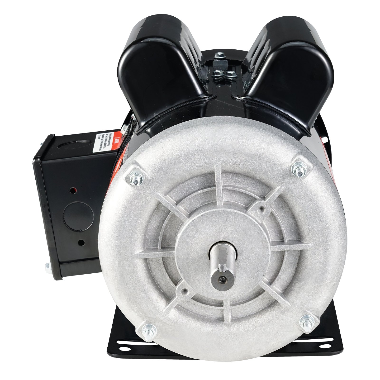 Motor eléctrico VEVOR de 1,5 HP, 3450 rpm, CA 115 V/230 V, bastidor de 56, motor compresor de aire monofásico, eje con chaveta de 5/8", rotación en sentido horario/antihorario para maquinaria agrícola y equipos generales.