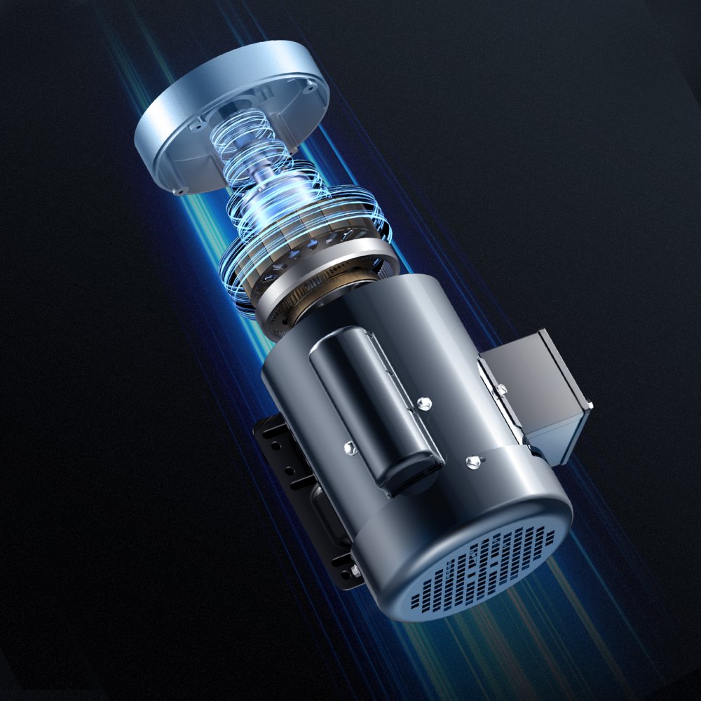 Motor eléctrico VEVOR de 1 HP, 3450 rpm, CA 115 V/230 V, chasis 56C, motor compresor de aire monofásico, eje con chaveta de 5/8", rotación en sentido horario/antihorario para maquinaria agrícola y equipos generales.