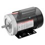 Motor eléctrico VEVOR de 1 HP, 3450 rpm, CA 115 V/230 V, chasis 56C, motor compresor de aire monofásico, eje con chaveta de 5/8", rotación en sentido horario/antihorario para maquinaria agrícola y equipos generales.
