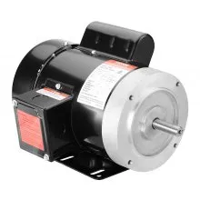 VEVOR Motor eléctrico 1HP 3450 rpm, AC 115V/230V, marco 56C, motor compresor de aire monofásico, eje con llave de 5/8", rotación CW/CCW para maquinaria agrícola y equipo general