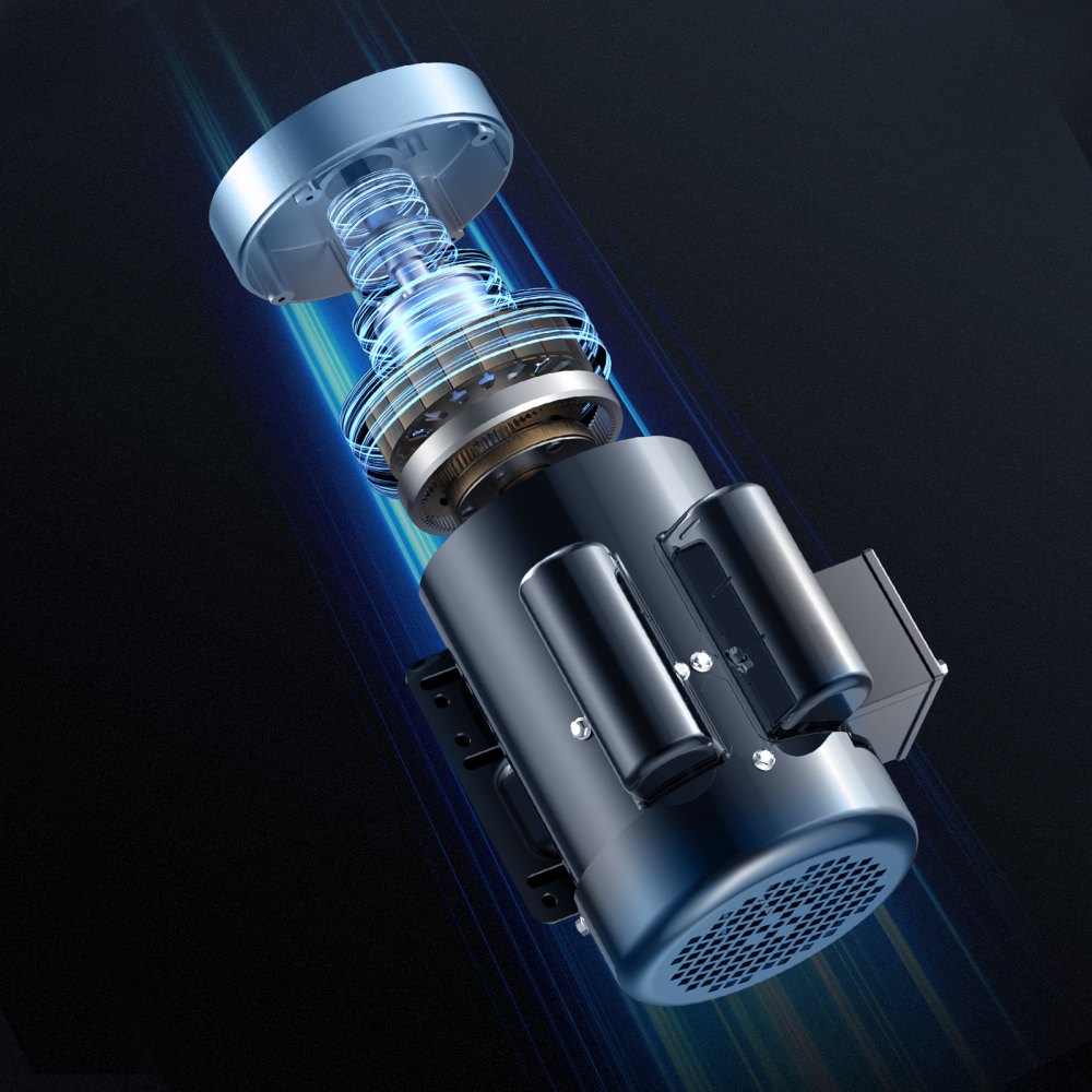 Motor eléctrico VEVOR de 1,5 HP, 3450 rpm, CA 115 V/230 V, chasis 56C, motor compresor de aire monofásico, eje con chaveta de 5/8", rotación en sentido horario/antihorario para maquinaria agrícola y equipos generales.