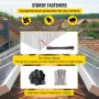 VEVOR - Kit de rollo de alambre para paneles solares contra aves (15,2 cm x 30,4 m), protector de panel solar con 100 fijaciones de acero inoxidable, 50 alambres de amarre, alambre recubierto de PVC extraíble para evitar ardillas, pájaros y otros animales.