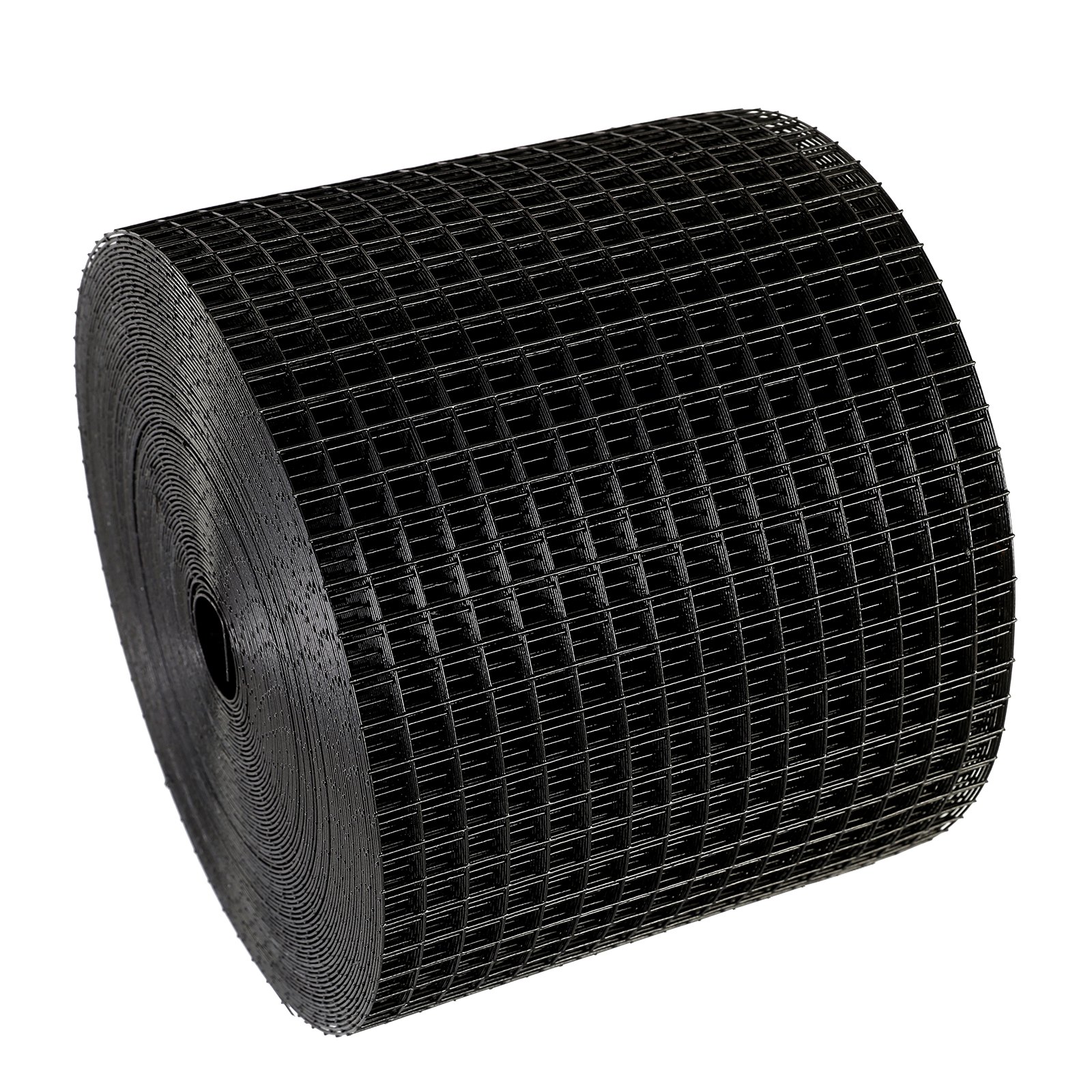 Rollo de protección contra pájaros con panel solar VEVOR negro con patrón de cuadrícula para protección.