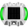 Luces de entrada solares VEVOR con LED verdes en carcasa de metal.