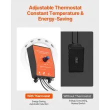 Ventilador de ático de 14 pulgadas con montaje en dos aguas y 1300 CFM con termostato ajustable