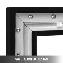 VEVOR Pantalla de proyector Marco fijo 135 pulgadas Diagonal 16: 9 Pantalla de proyector de película 4K HD con marco de aluminio Pantalla de proyector Montado en la pared para oficina de cine en casa