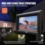Pantalla de cine inflable VEVOR de 24 pies, pantalla de proyector inflable para exteriores con soplador de aire de 360 W, pantalla inflable de tela Oxford, pantalla inflable para películas al aire libre, admite proyección frontal y trasera.