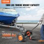 VEVOR Dolly de remolque ajustable, capacidad de peso de lengüeta de 1000 libras, motor de remolque de acero al carbono con altura ajustable de 19 a 26 pulgadas y bola de 2 pulgadas, neumáticos de 16 pulgadas y rueda universal, para mover remolque de caravana
