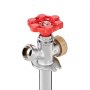 VEVOR Anti-Siphon Frost-Proof Sillcock, 12" Freeze Proof Outdoor Faucet Bib with Backflow Preventer, 1/2" Push-to-Fit Connector X 3/4" Hose Bibb, No Lead Frost-free Spigot for PEX Copper CPVC Pipes