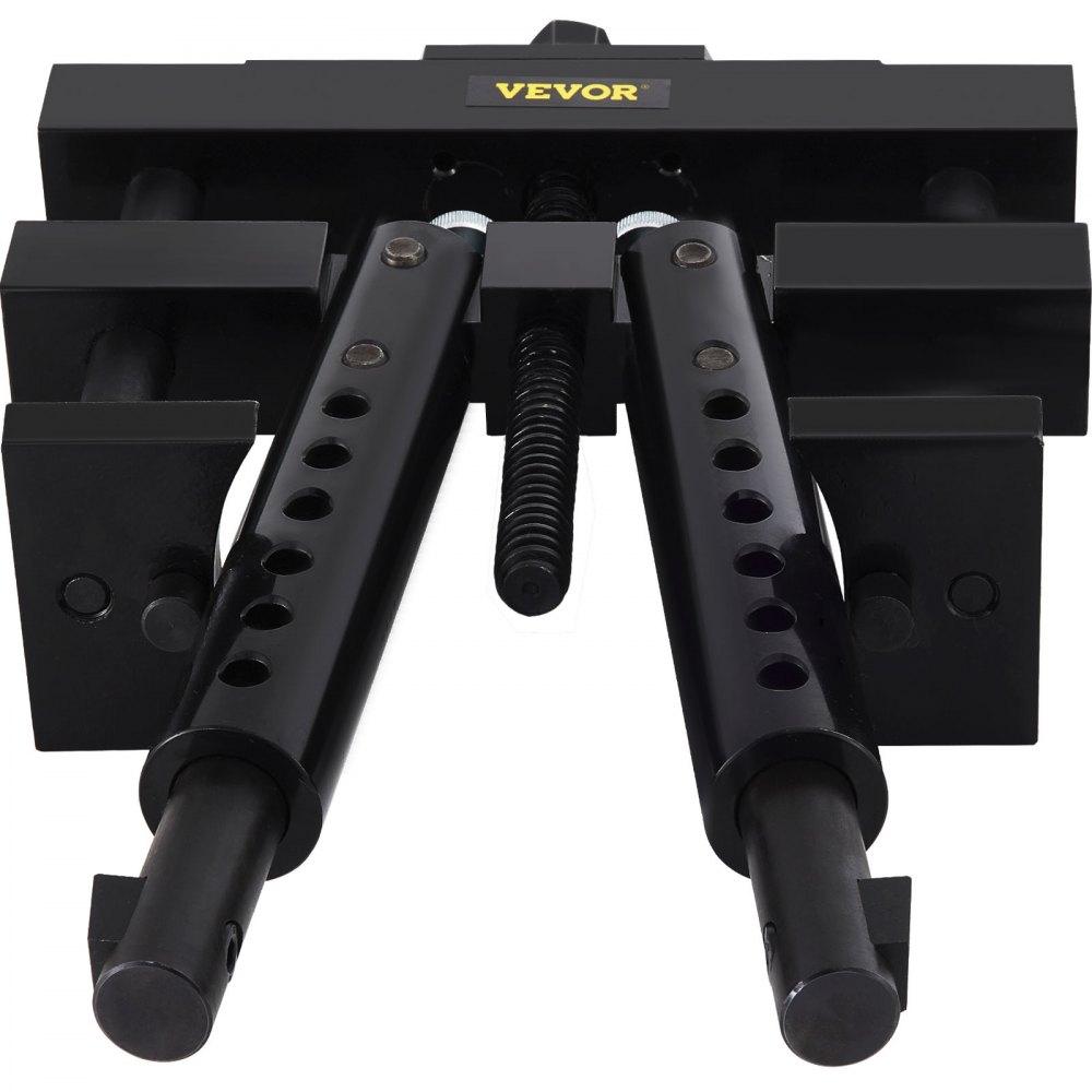 Extractor de camisas de cilindro VEVOR con brazos negros ajustables y varilla central roscada.