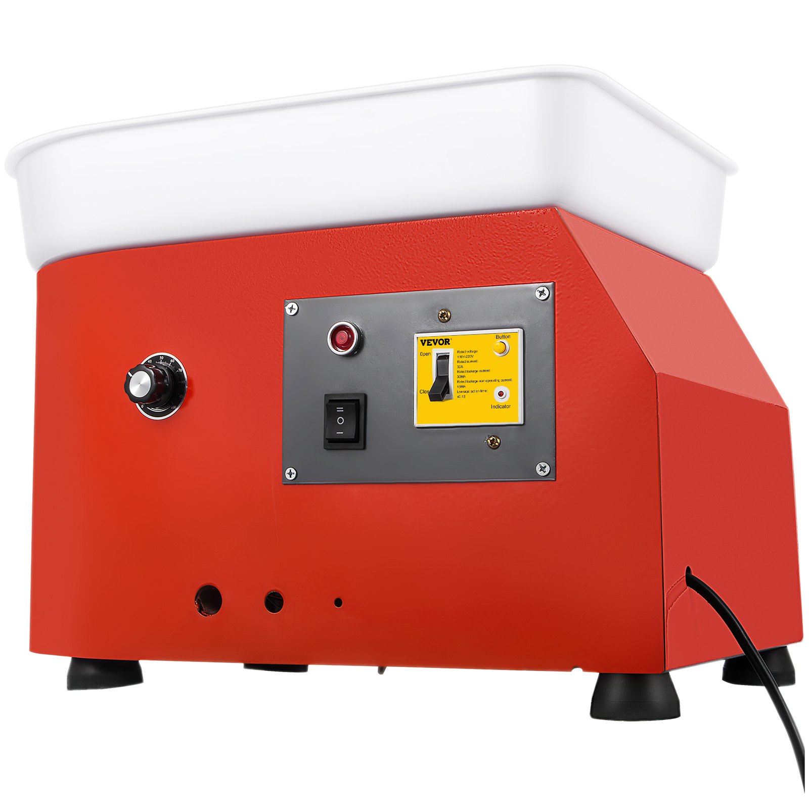 VEVOR Torno Alfarero Rueda de Cerámica 280W Máquina Formadora de Cerámica 56 x 41 x 40 cm