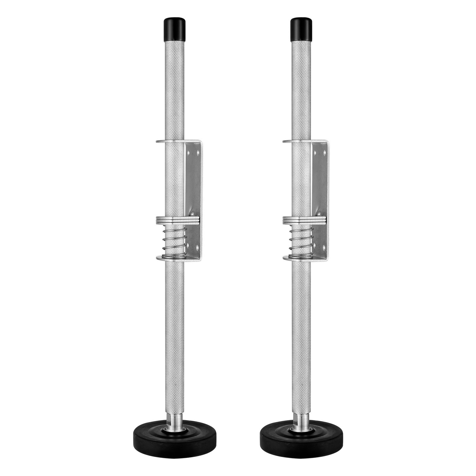 Nivelador de escalera VEVOR, de acero, 59,4 cm (23,4 pulgadas), soporta hasta 250 kg (550 lb), incluye tolva de ajuste de pendiente, estabilizador de escalera con almacenamiento, fácil de usar en todo tipo de superficies, accesorio extensible para terrenos irregulares.