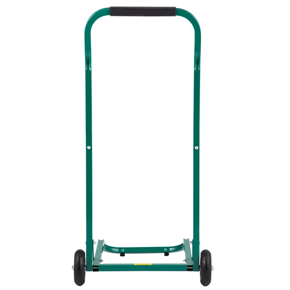 VEVOR Carro de reciclaje de acero resistente, carro de basura móvil de 22,8 x 15,7 pulgadas con 4 ruedas y capacidad de carga de 220 lb, fácil montaje y resistente a la intemperie, gancho bien construido para papelera de reciclaje simple y carrito de reciclaje, verde