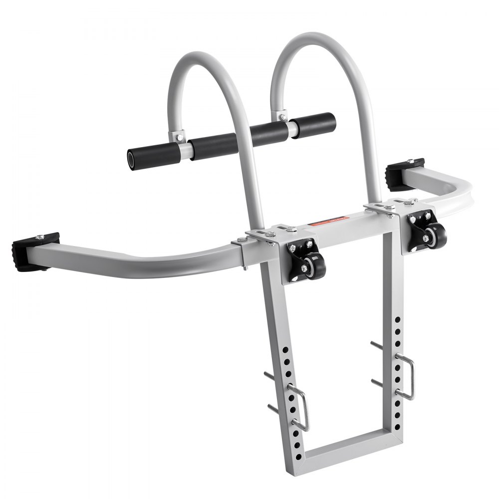 VEVOR Estabilizador de Escalera Gancho Separador de Escalera de Pared Extensible Accesorios para Escalera de Caballete de Techo Barra en T con Agarre de Goma de Acero Acceso a Techos Empinados